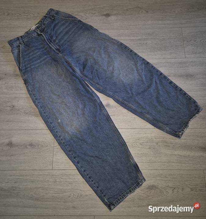 Spodnie jeansowe chłopiec Baggy Bershka 34XS chłopiec Łódź