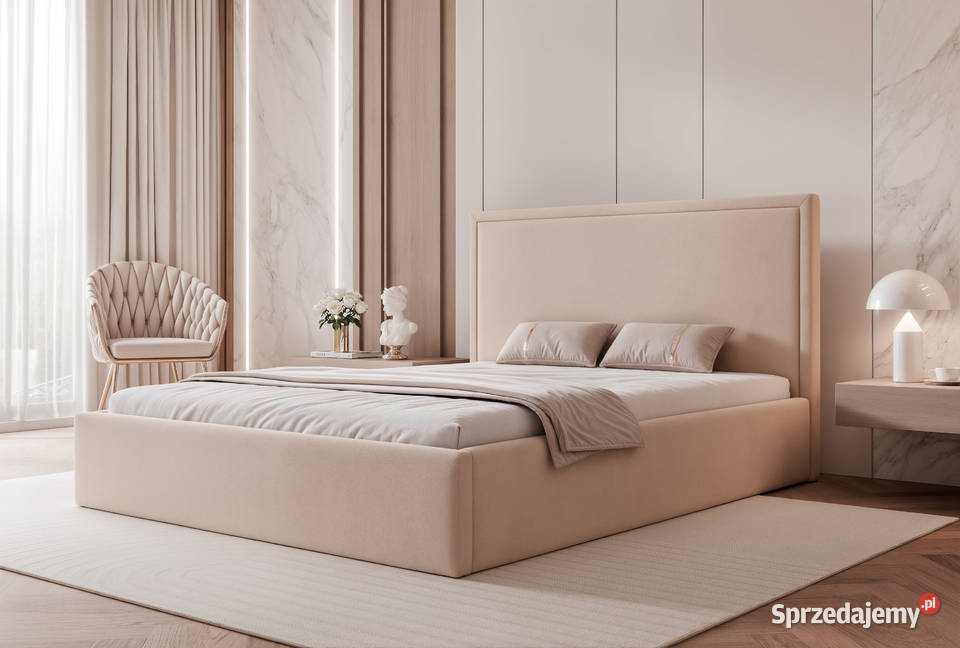 Łóżko tapicerowane z pojemnikiem Asuro rożne Tarchały Małe