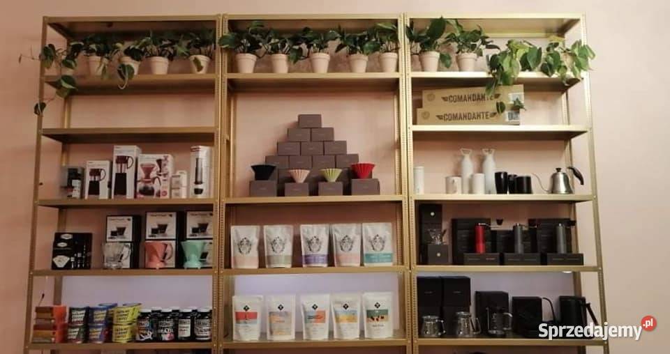 Regał metalowe skręcane w kolorze złotym Kozienice