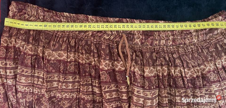 Przewiewna letnia spódnica indyjska marszczona Lublin