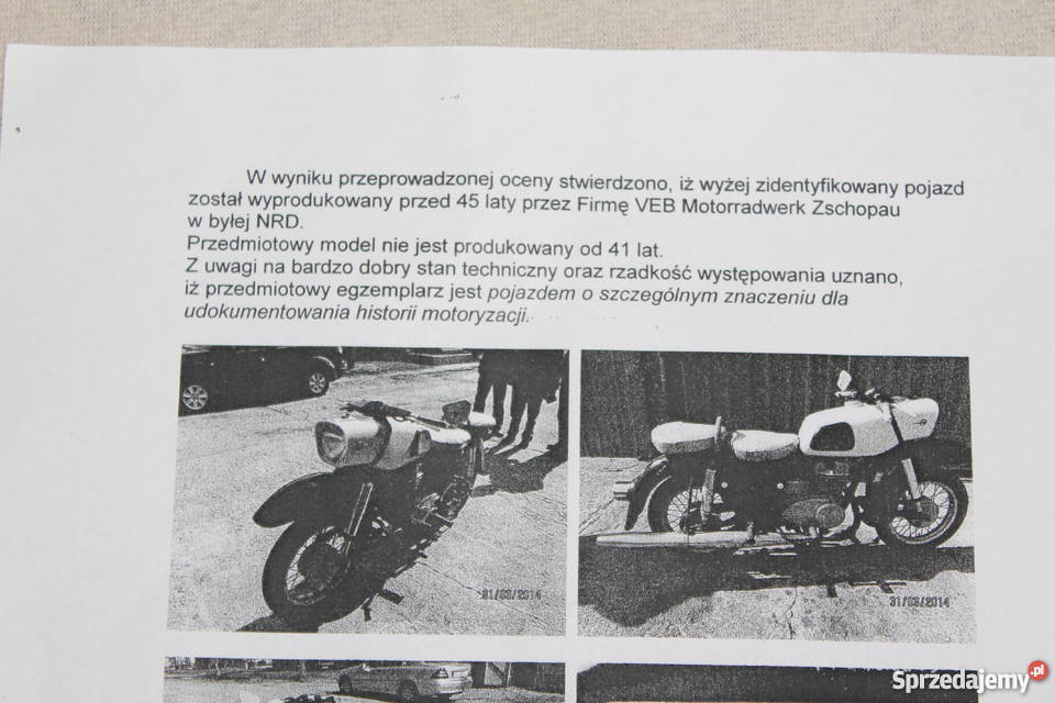 MZ TROPHY 1969 ES 250 ORYGINAŁ 247cm3