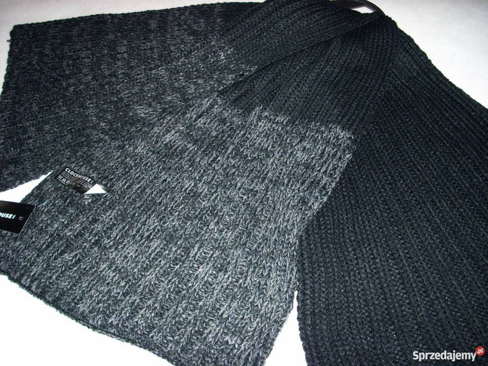 CA super szalik GRANAT melanż i CZARNY NOWY Dla mężczyzn Nowy Sącz