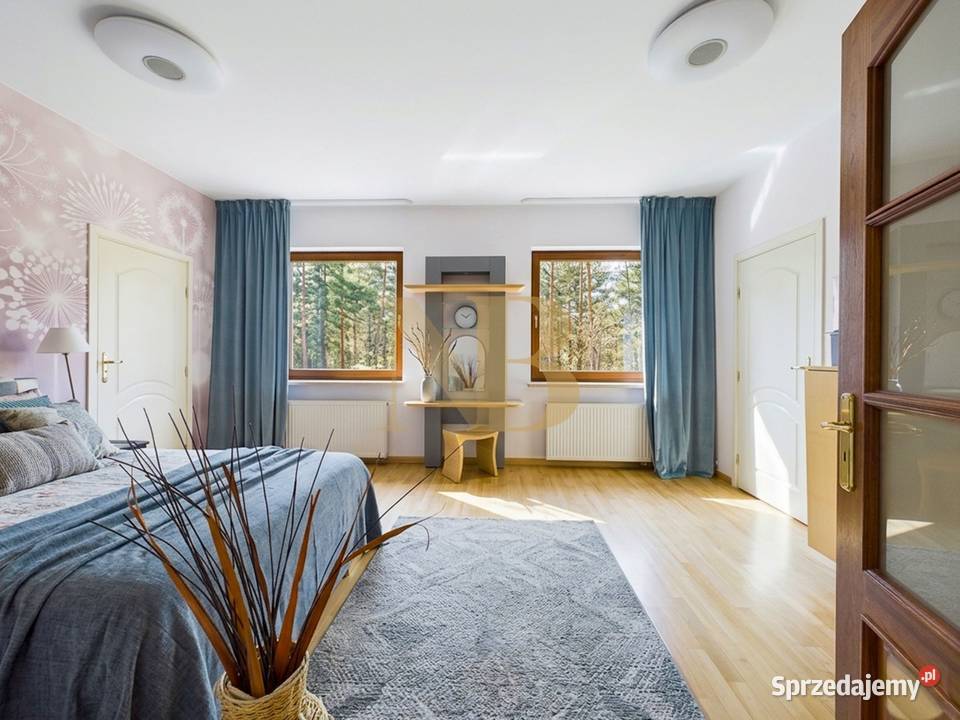 Parterowa willa z furtką do lasu 35minut 2300m2 mazowieckie Czarny Las