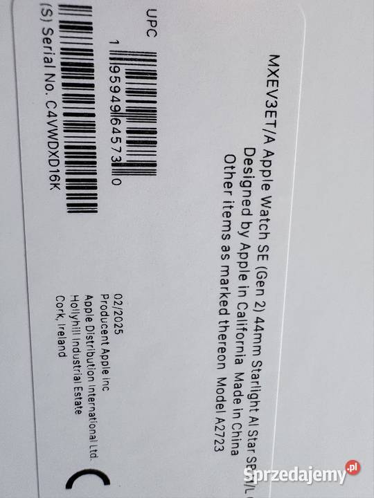 Apple Watch SE 2gen Więcbork sprzedam