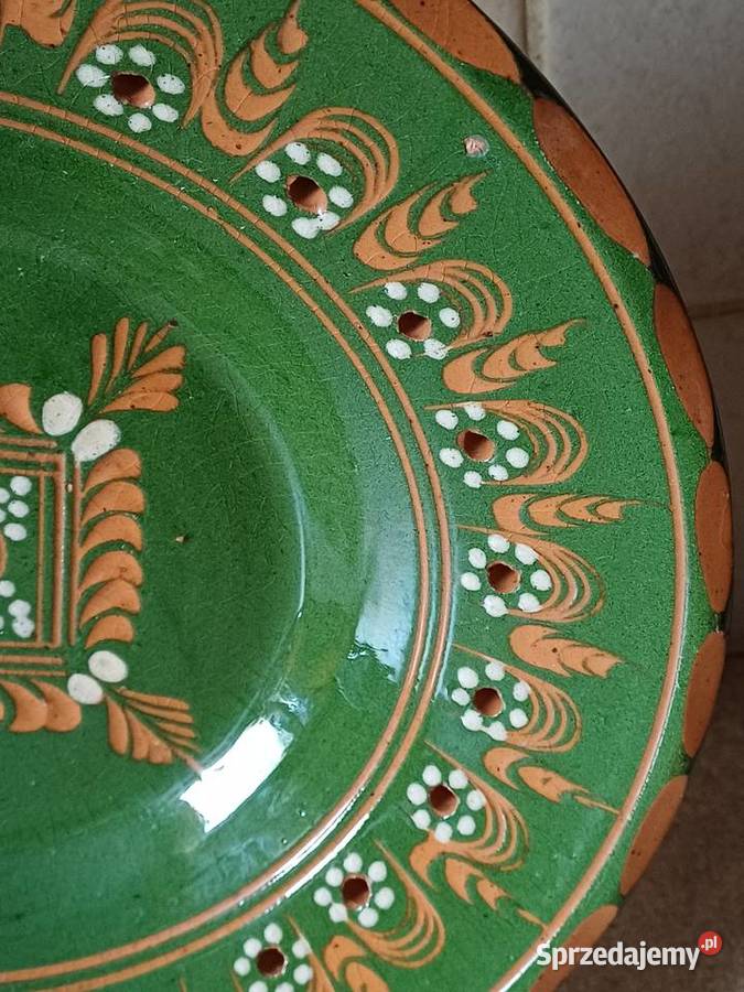 vintage talerz ozdobny