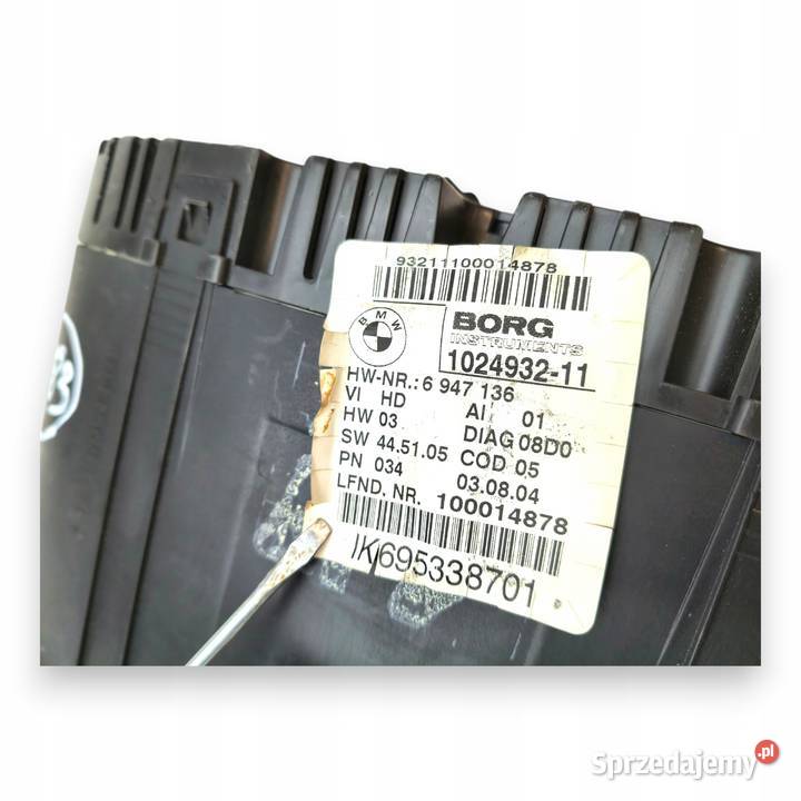 LICZNIK ZEGARY 6947136 BMW E81 E87 20 D Diesel osobowe Chełm sprzedam