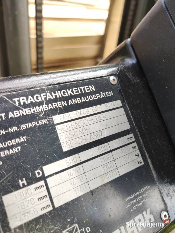 Wózek widłowy Clark 16 t przesuw z Niemiec LPG Maków Podhalański