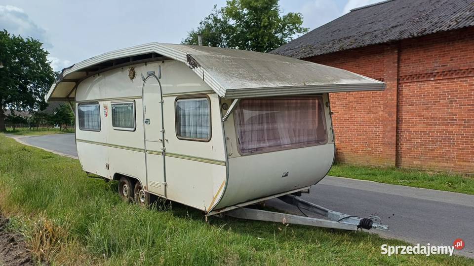 przyczepa kempingowa campingowa kemping DOMEK Międzybrodzie Bialskie