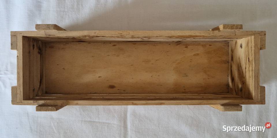 Mała drewniana skrzynka na zioła Warszawa sprzedam