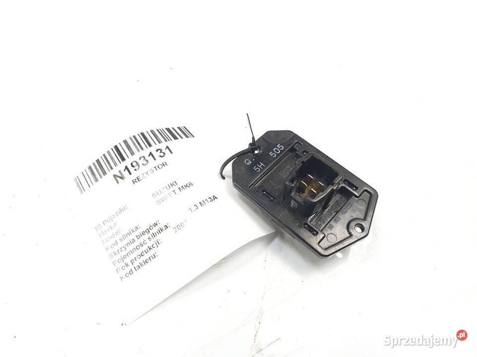 REZYSTOR SUZUKI SWIFT MK6 Lipno sprzedam