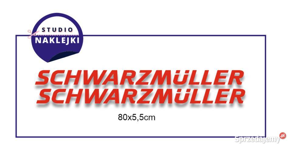 Naklejki Schwarzmuller na naczepę Naklejka