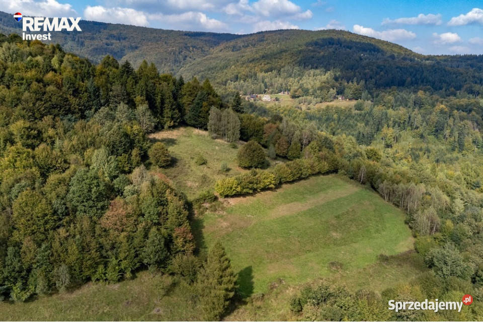Wyjątkowa działka z panoramą gór i jeziora śląskie Międzybrodzie Bialskie