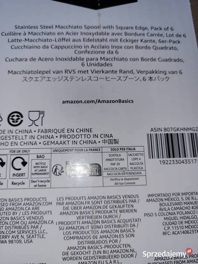 Łyżeczki długie komplet 6 do kawy Latte Sztućce Racibórz