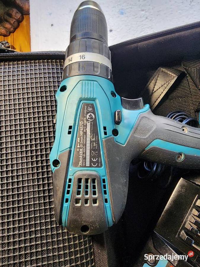 Makita HP457D wiertarka z udarem Wiertarki i wkrętarki Ostróda sprzedam