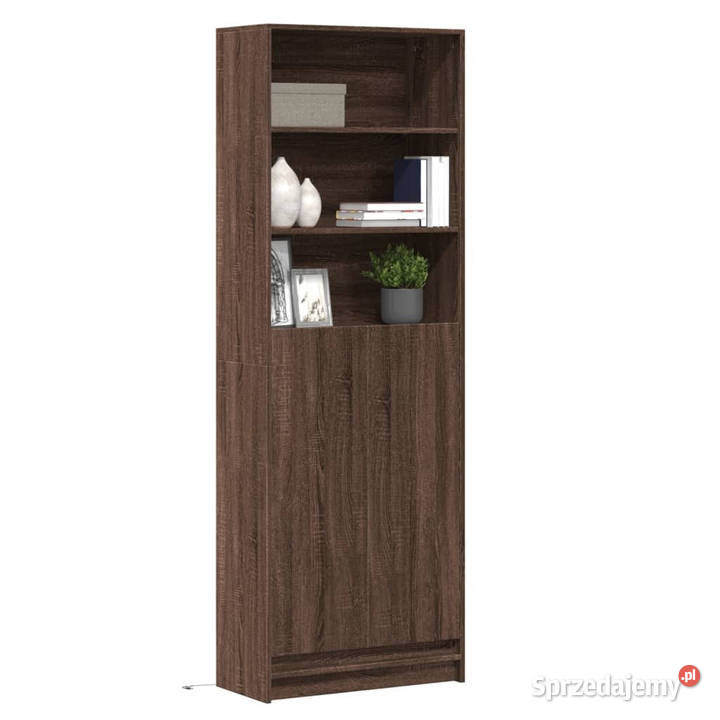 Wysoka szafka z LED brązowy dąb 69x325x200 Warszawa sprzedam