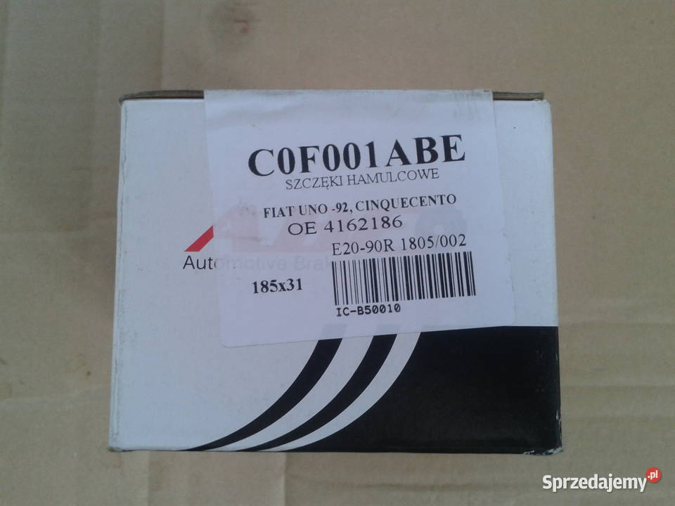 szczęki hamulcowe FIAT SEICENTO UNO Chełm