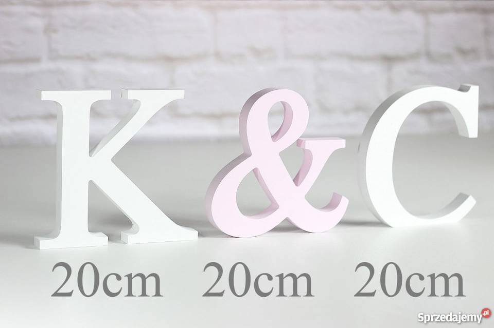 Drewniane mdf 3 litery stojące 3D 202020 gr 19mm Nowa Wieś Malborska