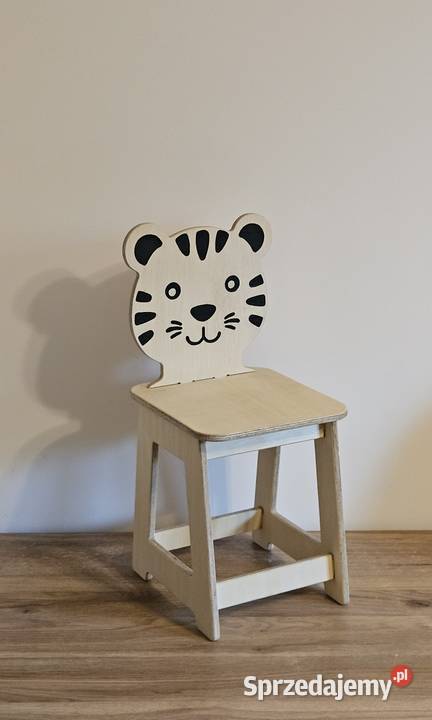 Drewniane krzesełko dziecka HANDMADE MONTESSORI Biecz