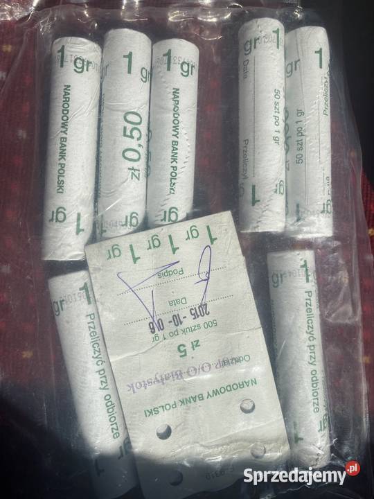 10 rolek bankowych 1 groszy Kolekcja Warszawa