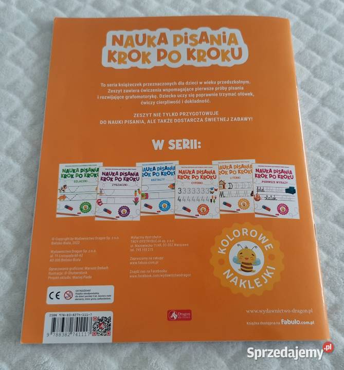 Nauka pisania krok kroku Literki Dragon 2022 Czeladź