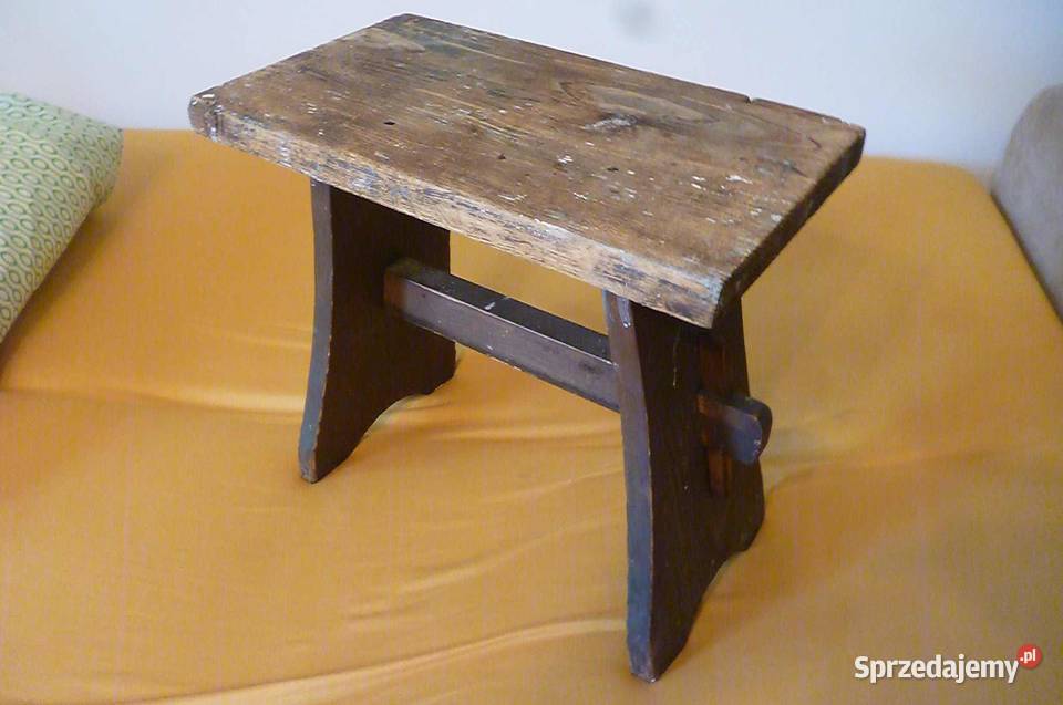 TABORET WIEJSKI DREWNIANY STARY Stołki i taborety