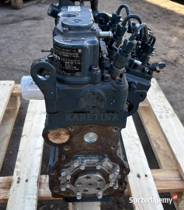 Kubota D722EF01 Silnik Słupek Pokrywa Blok Jastrzębniki