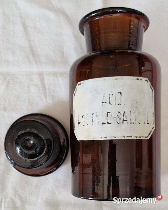 Stary słój apteczny 3l ze szlanym korkiem szkło mazowieckie Warszawa