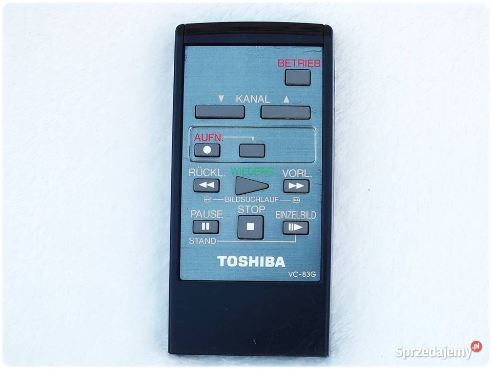 Pilot TOSHIBA VC83G do magnetowidów VHS ORYGINAŁ Żary
