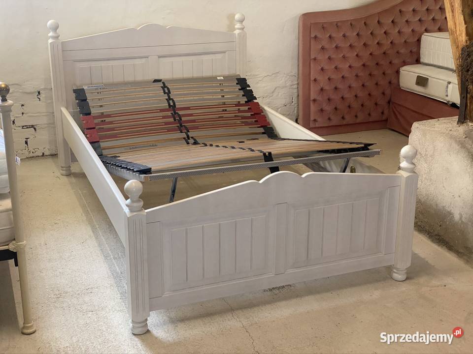 Łóżko drewniane 120x200 z regulowanym stelażem i Budno