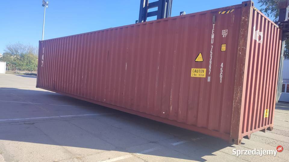 Kontener morski magazynowy 40HC 12 metrowy Biznes i Przemysł