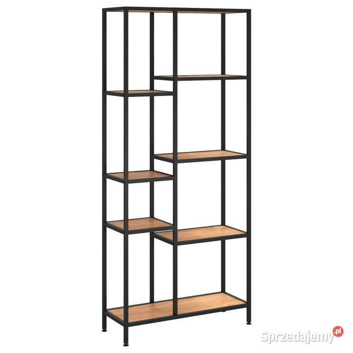 Regał na książki 80x30x180 stal i materiał Warszawa