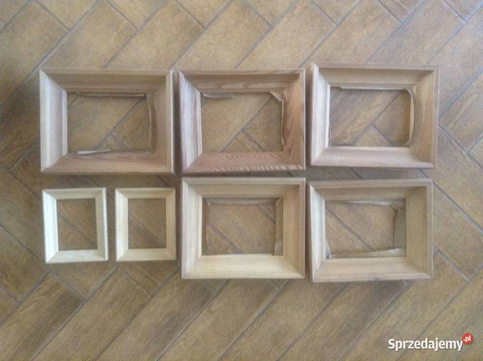 Zestaw ramek drewnianych do obrazów fotosów Opole