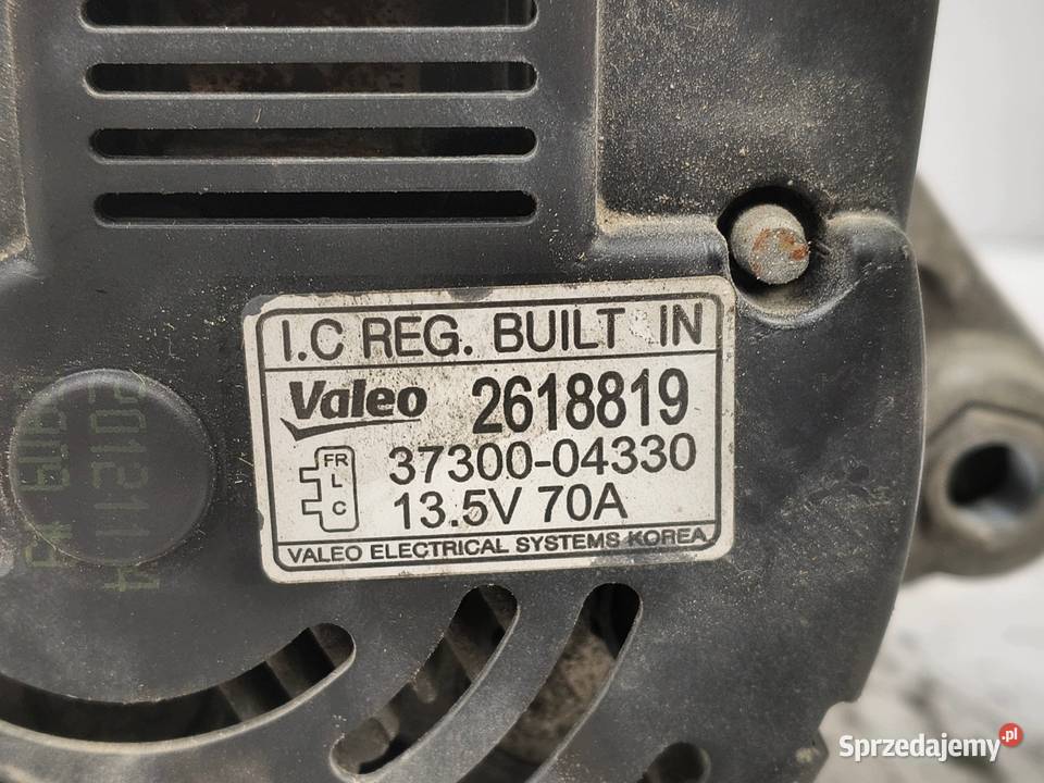 ALTERNATOR Kia Picanto II 10 valeo 3730004330 osobowe lubelskie Chełm sprzedam