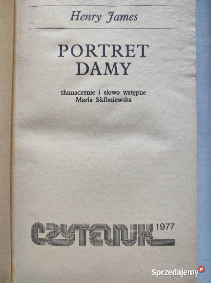 Portret damy Henry James 1977 literatura piękna Kielce