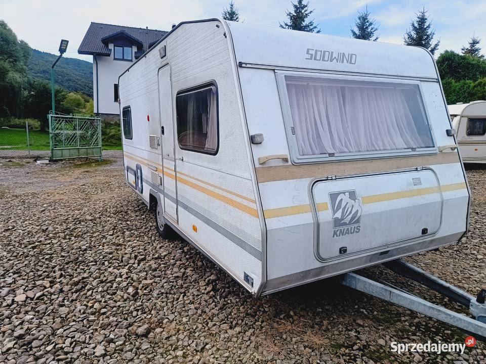 przyczepa kempingowa campingowa kemping OKAZJA Międzybrodzie Bialskie