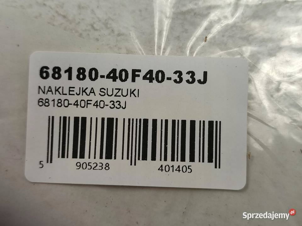 KOMPLET NAKLEJEK PRAWY BOCZEK SUZUKI GSXR1000