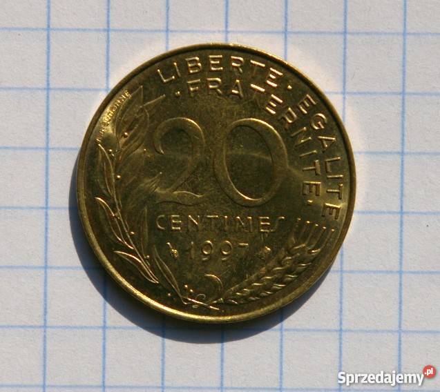 20 CENTIMES 1997 FRANCJA Parczew