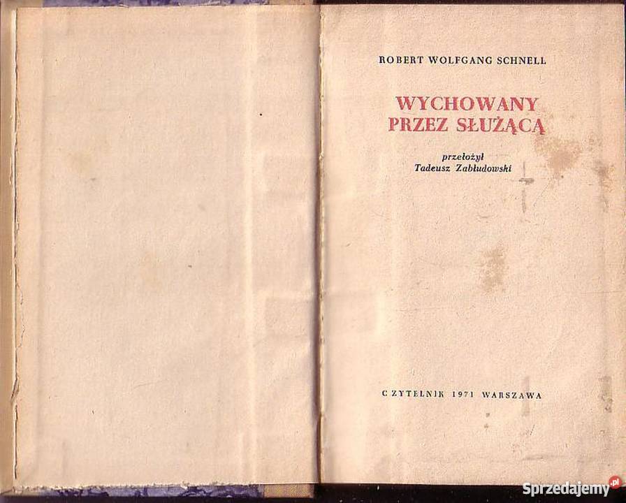0217 WYCHOWANY SŁUŻĄCĄ ROBERT WOLFGANG SCHNELI małopolskie Czyrna