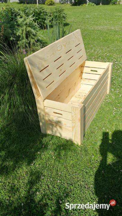 Skrzynia ze składanym oparciem ławka z 78cm Radków