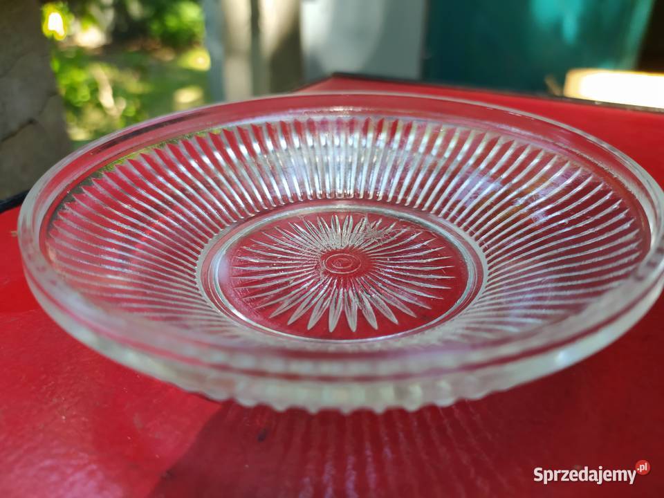 Spodek szklany PRL Porcelana i szkło mazowieckie