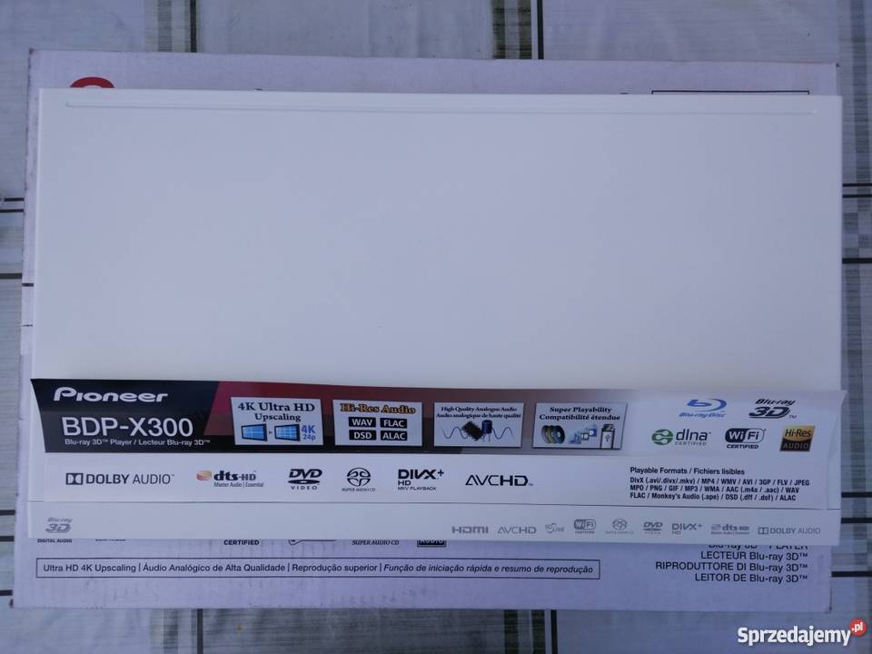 Pioneer BDPX300 UHD 3D DAC HiRes SACD komplet HDMI DVD i Blu-ray Dęblin