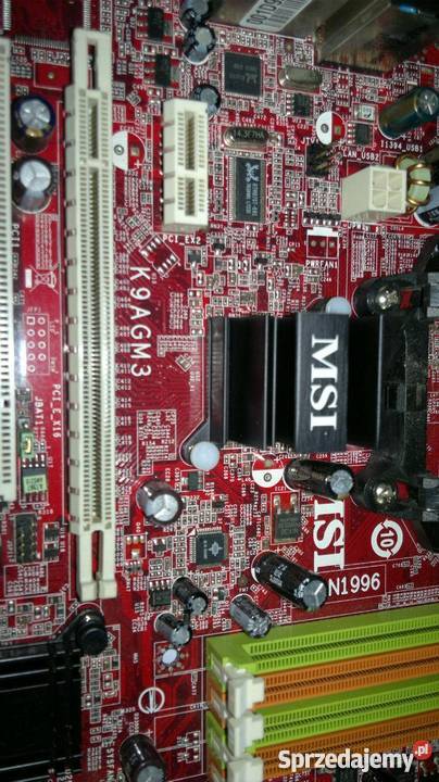Płyta główna MSI K9AGM3F AMD Uszkodzona