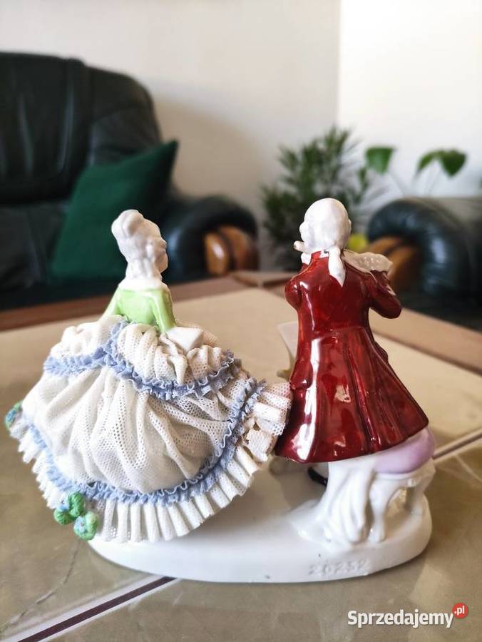 Figurka porcelana koronki Niemcy lata 6070 te Janów Lubelski
