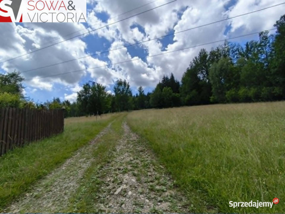 Kameralna działka otoczona drzewami Jugowice sprzedam