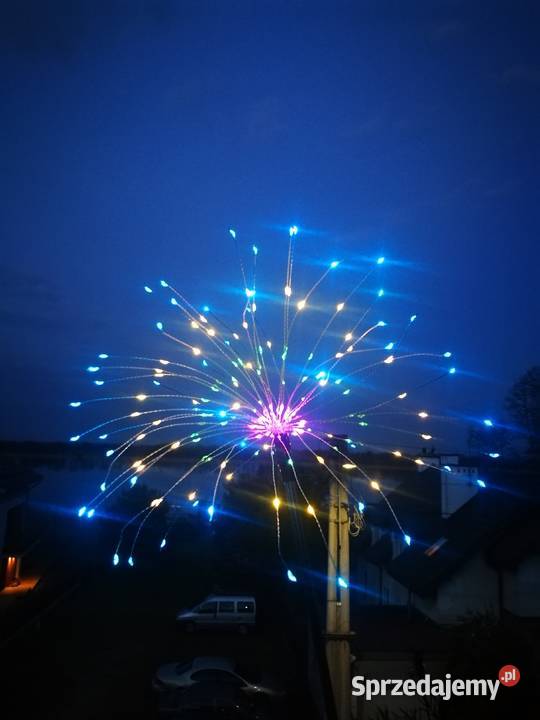 dmuchawiec fajerwerki solar kolor 200 led 8 Oświetlenie