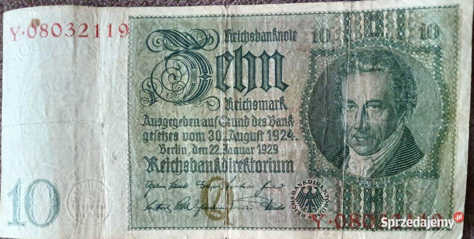 10 Marek Niemcy 1929 r Seria Y