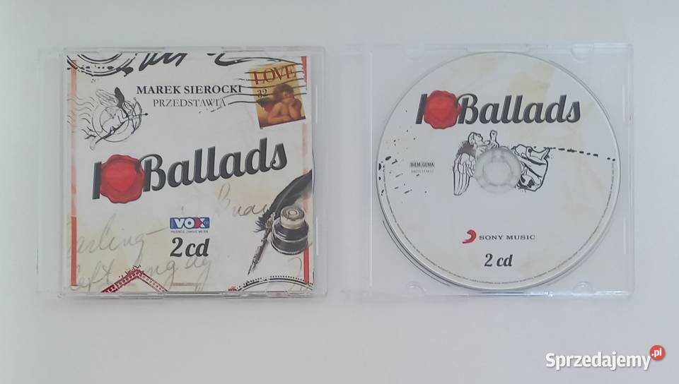 Płyty CD I love ballads seria Marek Sierocki Płyty i kasety Kraków