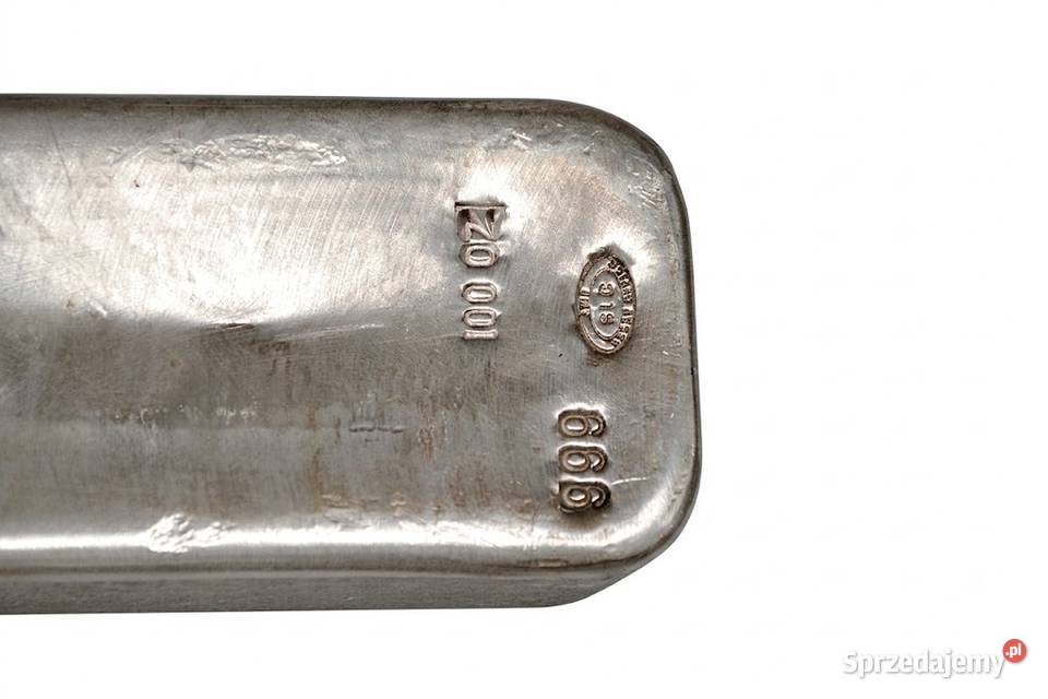 Sztabka Johnson Matthey 100oz mazowieckie Pruszków sprzedam