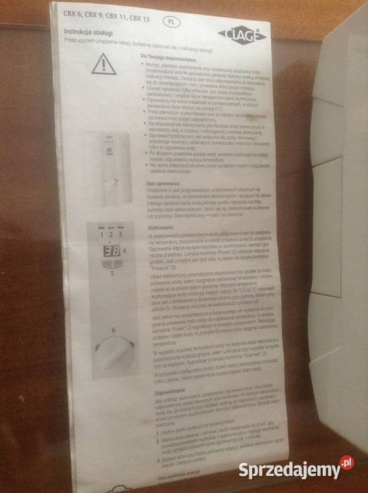 Elektryczny przepływowy podgrzewacz wody CLAGE opolskie