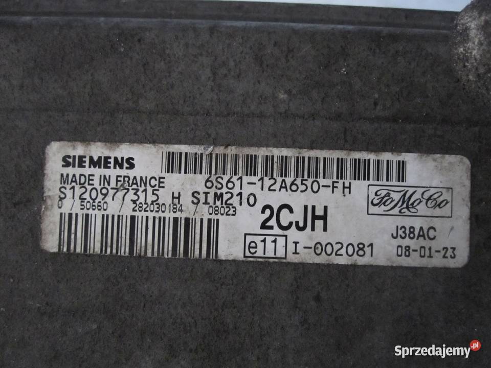 FORD FIESTA V komputer sterownik silnika